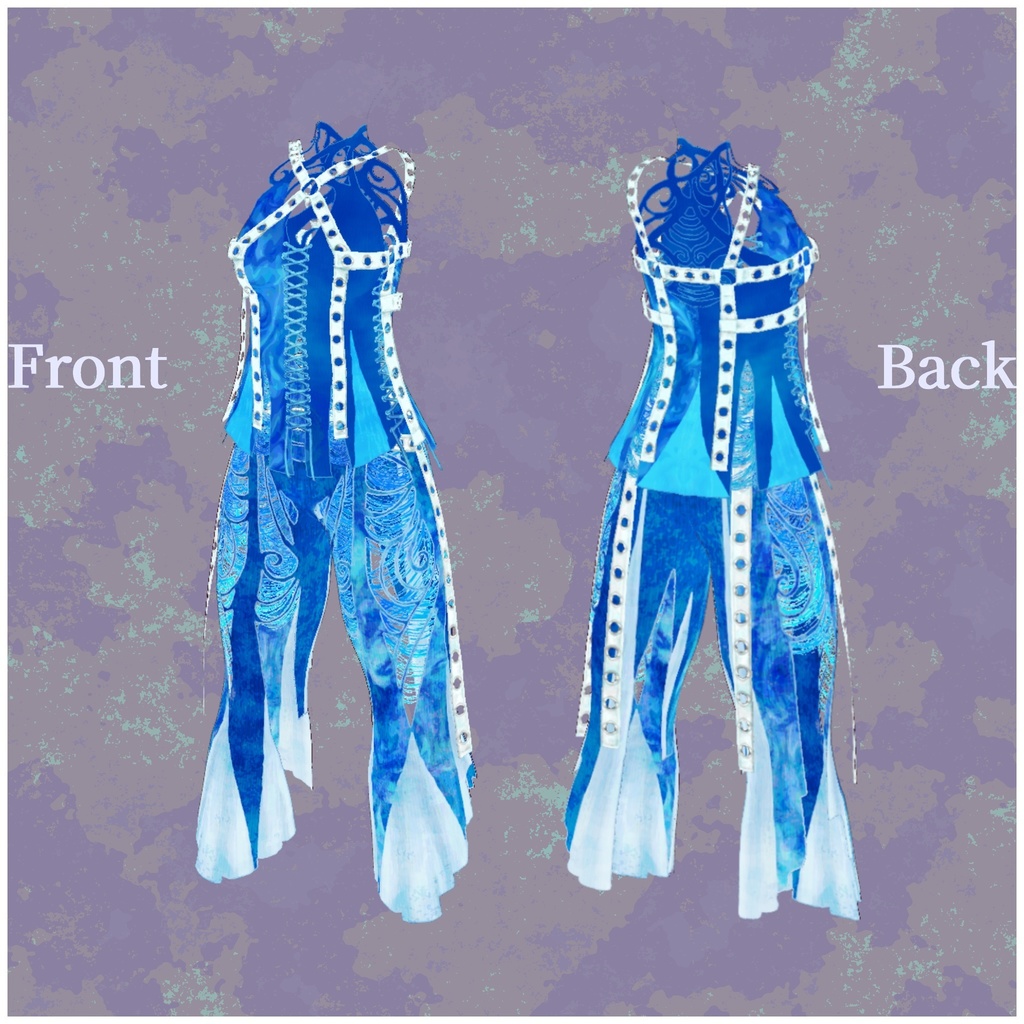 VRoid用衣装【クラーケン水着5色セット レディース】Kraken SwimWear5Set lady's