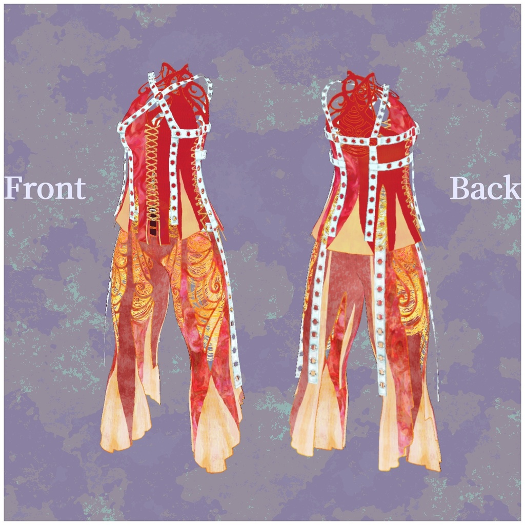 VRoid用衣装【クラーケン水着5色セット レディース】Kraken SwimWear5Set lady's