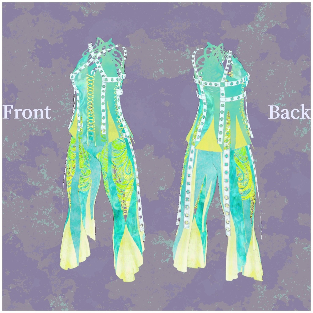 VRoid用衣装【クラーケン水着5色セット レディース】Kraken SwimWear5Set lady's