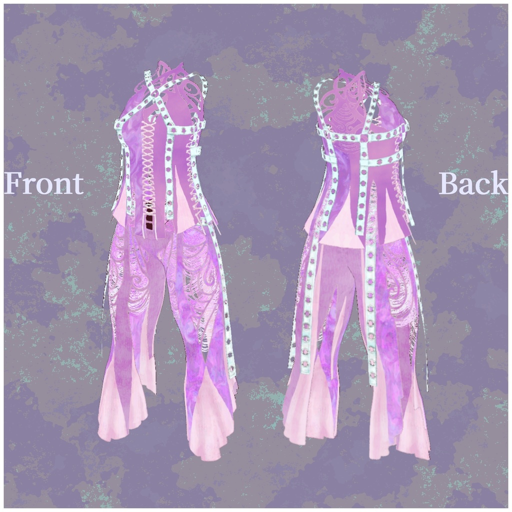 VRoid用衣装【クラーケン水着5色セット レディース】Kraken SwimWear5Set lady's