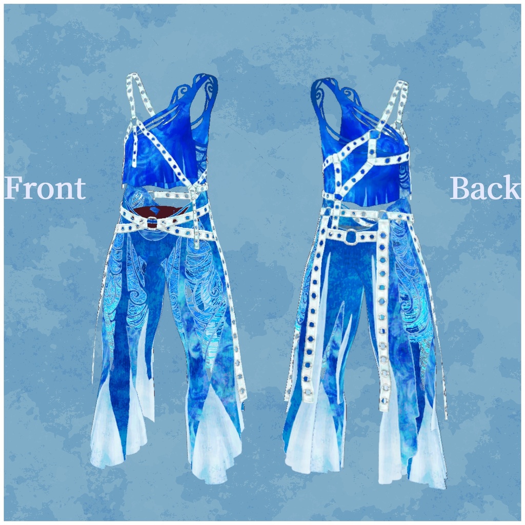 VRoid用衣装【クラーケン水着5色セット メンズ】Kraken SwimWear5Set men's