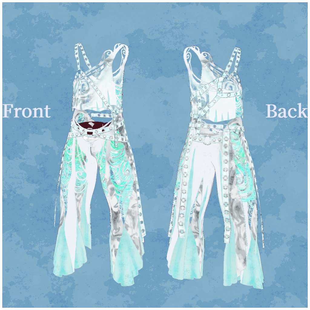 VRoid用衣装【クラーケン水着5色セット メンズ】Kraken SwimWear5Set men's