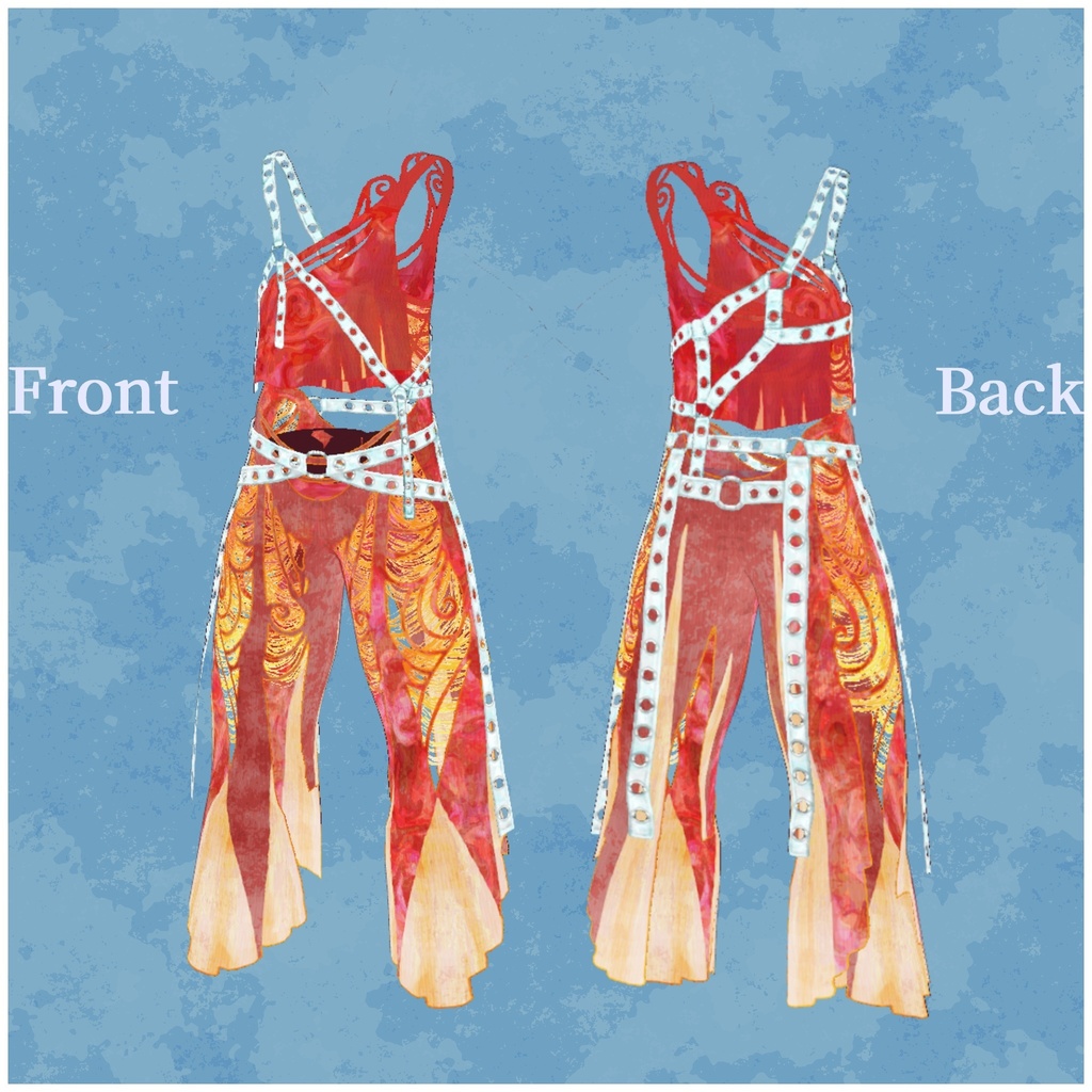 VRoid用衣装【クラーケン水着5色セット メンズ】Kraken SwimWear5Set men's