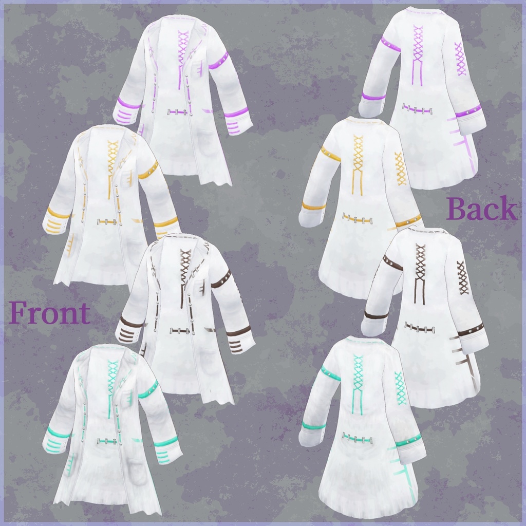 VRoid用衣装【男女兼用 フランケンシュタインコーデセット】men's&lady's Frankenstein Coordinate Set