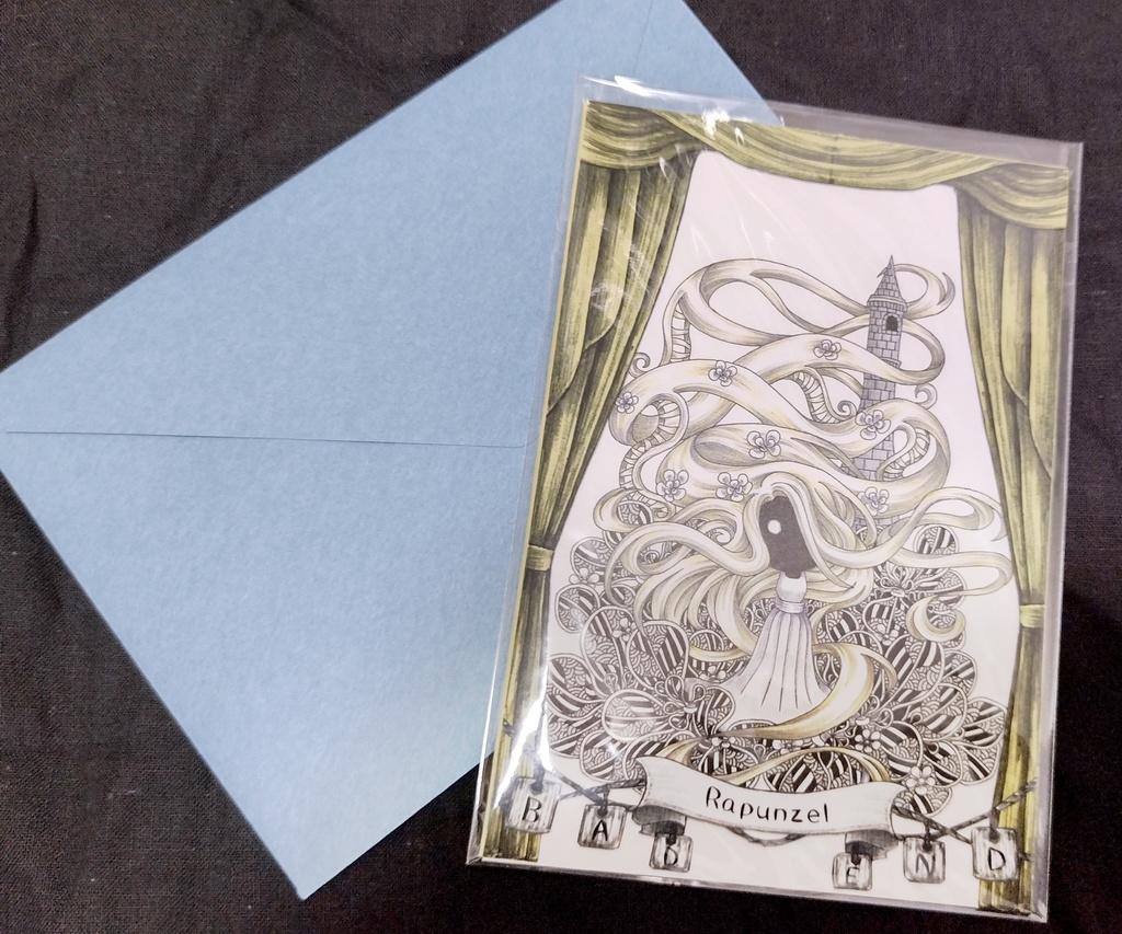 【額なし原画】グリム童話・ラプンツェル