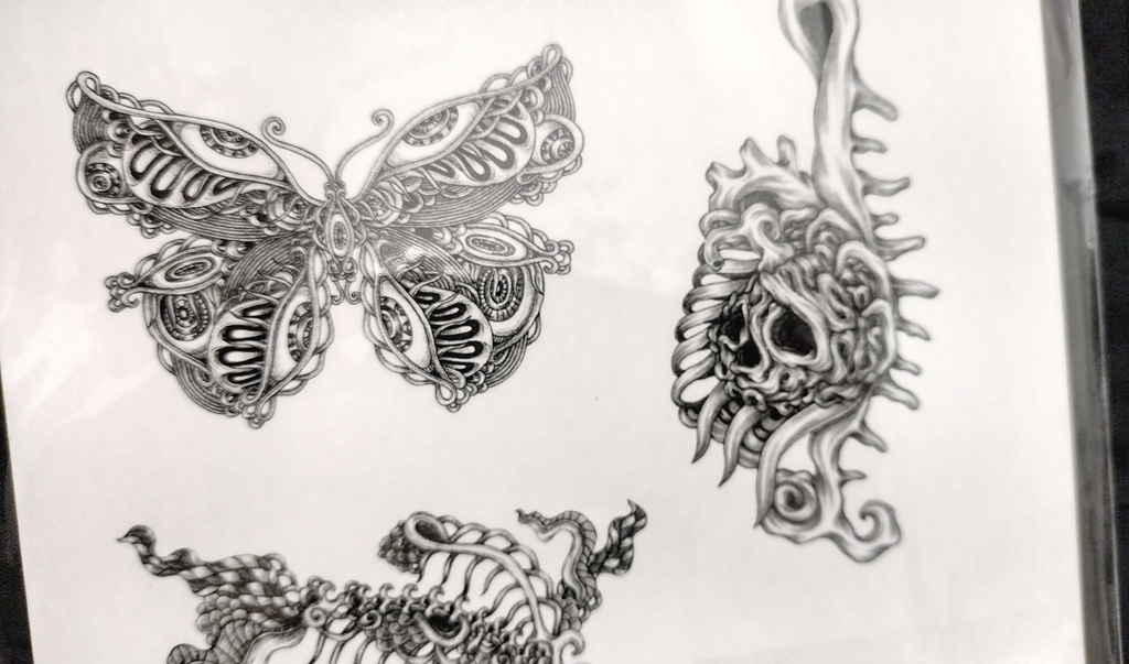 【タトゥーシール】B5サイズ絵柄6種※限定3枚販売