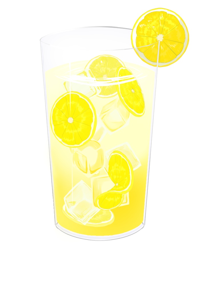 【イラスト素材】レモネード/レモンスカッシュ/バタフライピーティー/ラムネ