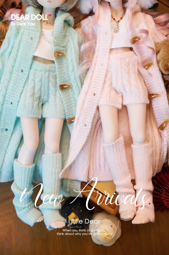 【予約】太棒針ニット単品+セットアップ【MDD・普1/4・大1/4】