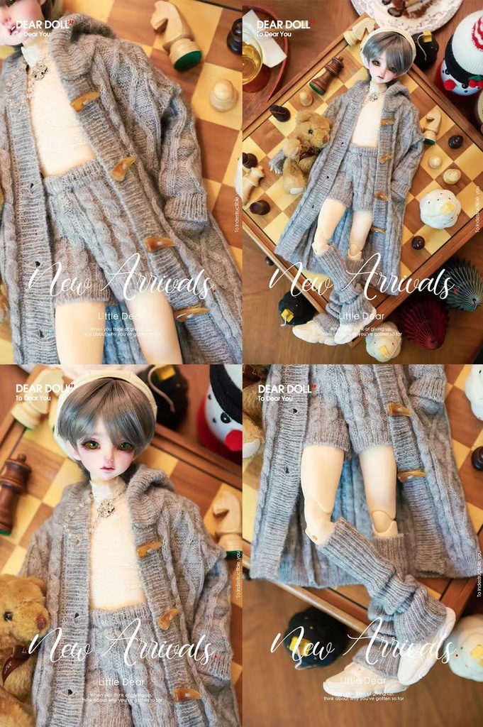 【予約】太棒針ニット単品+セットアップ【MDD・普1/4・大1/4】