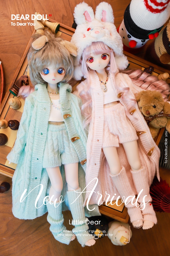 【予約】太棒針ニット単品+セットアップ【MDD・普1/4・大1/4】