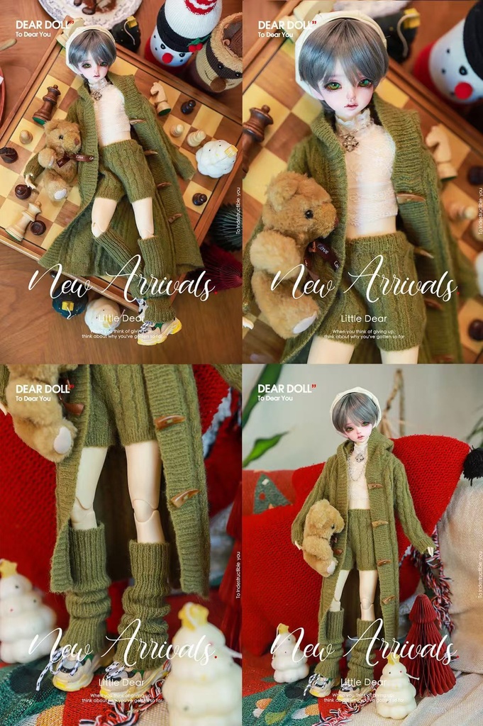 【予約】太棒針ニット単品+セットアップ【MDD・普1/4・大1/4】