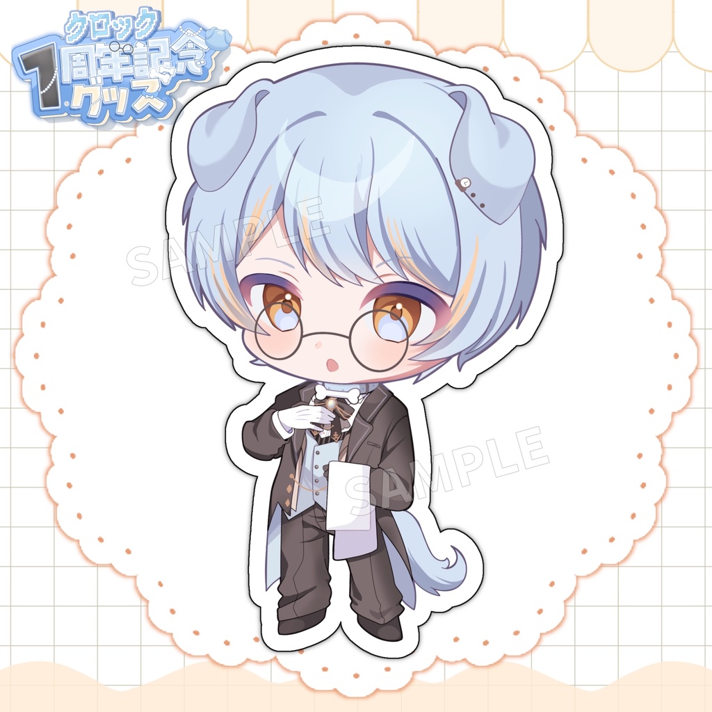 【販売終了済】【1周年記念グッズ】SDイラストステッカー / ホログラム入り