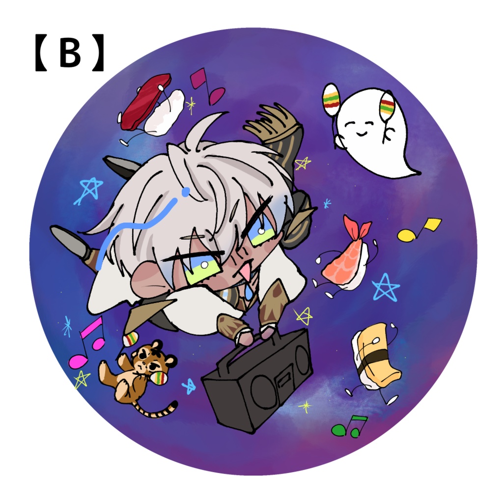 【非公式】イブラヒム ステッカー 3種