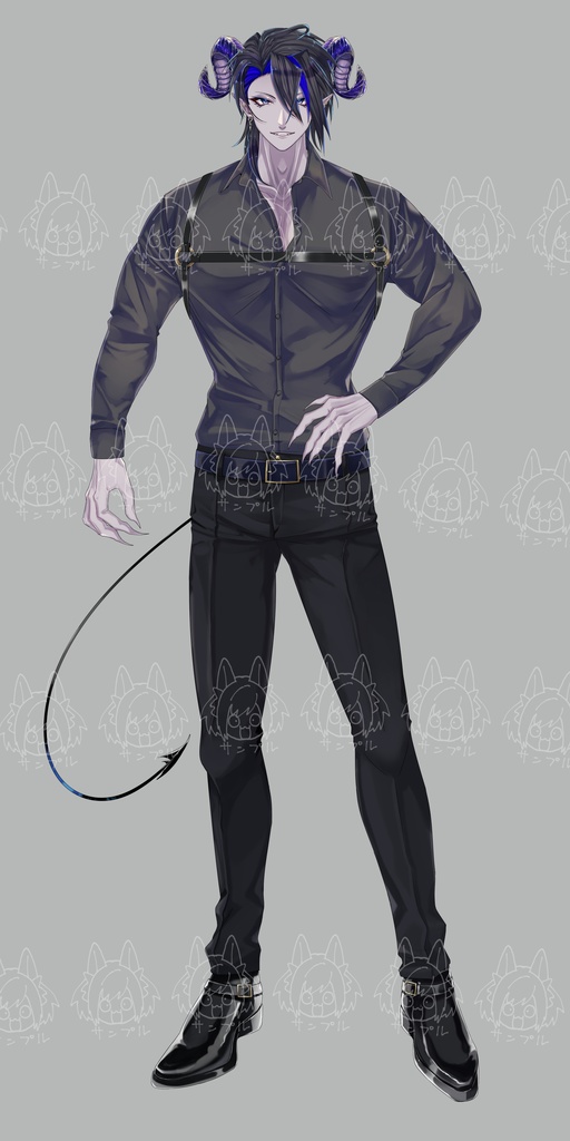 Live2D用パーツ分け済立ち絵 悪魔