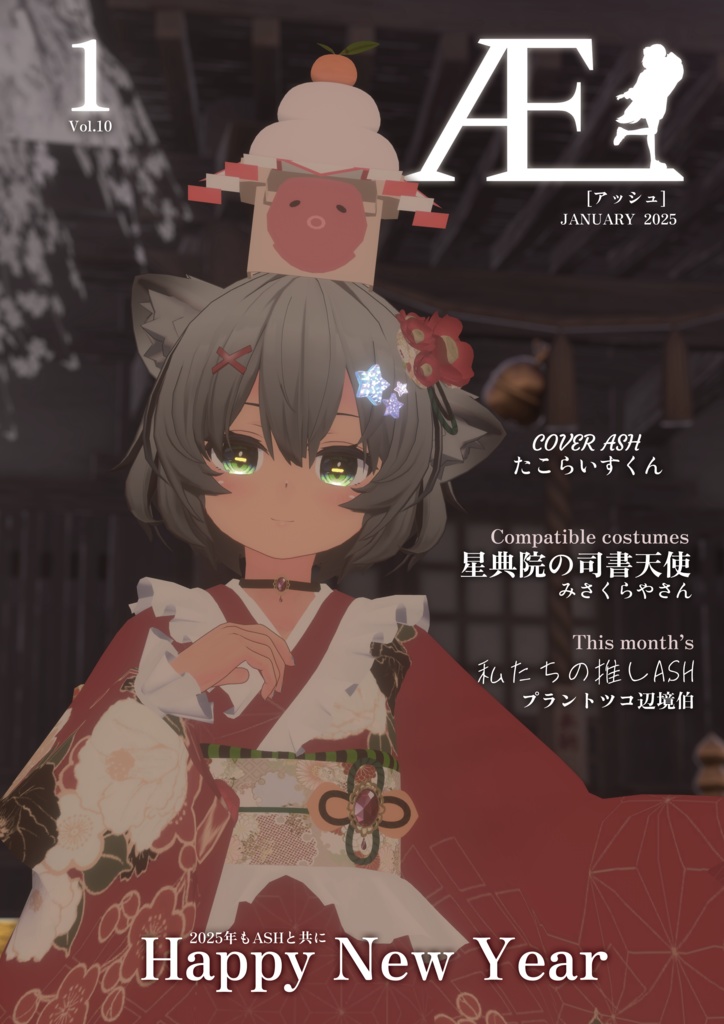 ASHファッション雑誌 Æ［アッシュ］1月号　Vol.10 JANUARY 2025