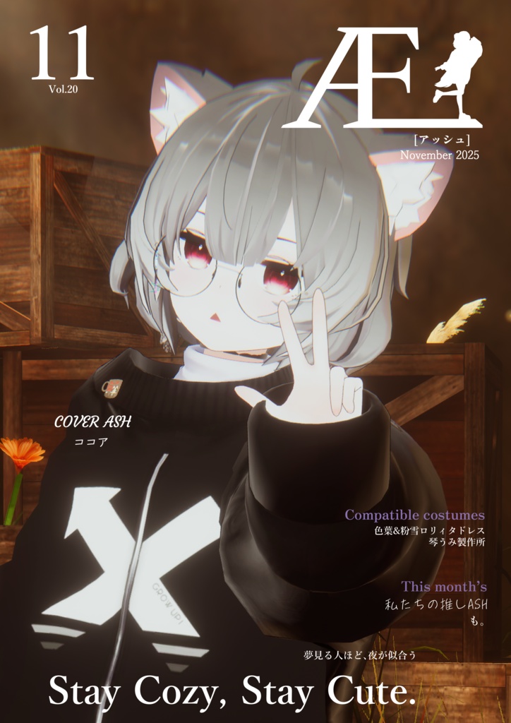 ASHファッション雑誌 Æ［アッシュ］2025年11月号　Vol.20