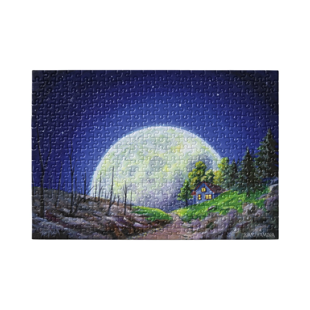 パズル「Green witch's house」月夜の散歩道