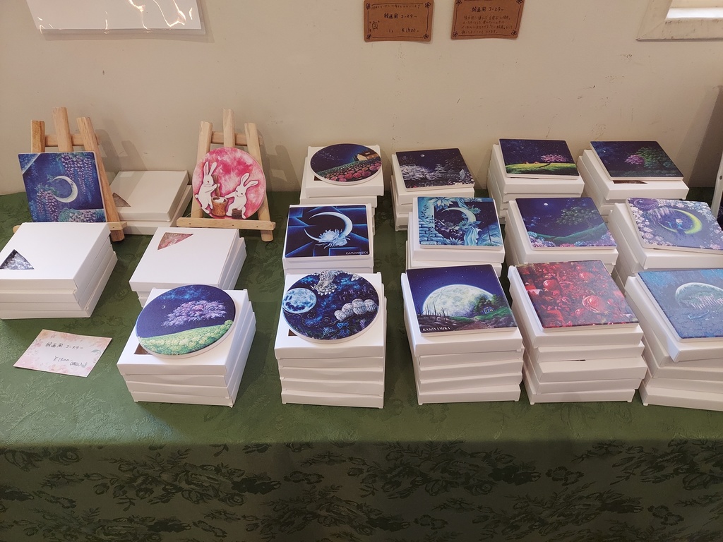 コースターとしても使えるミニ絵画 No.19