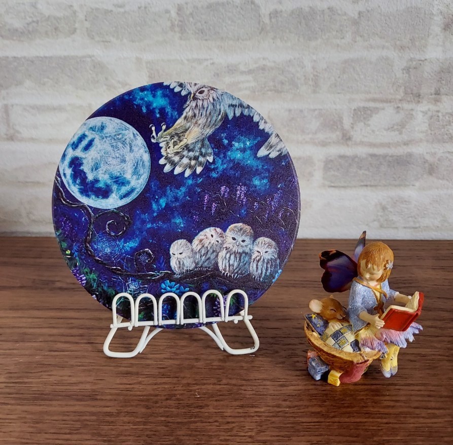 コースターとしても使えるミニ絵画 No.17