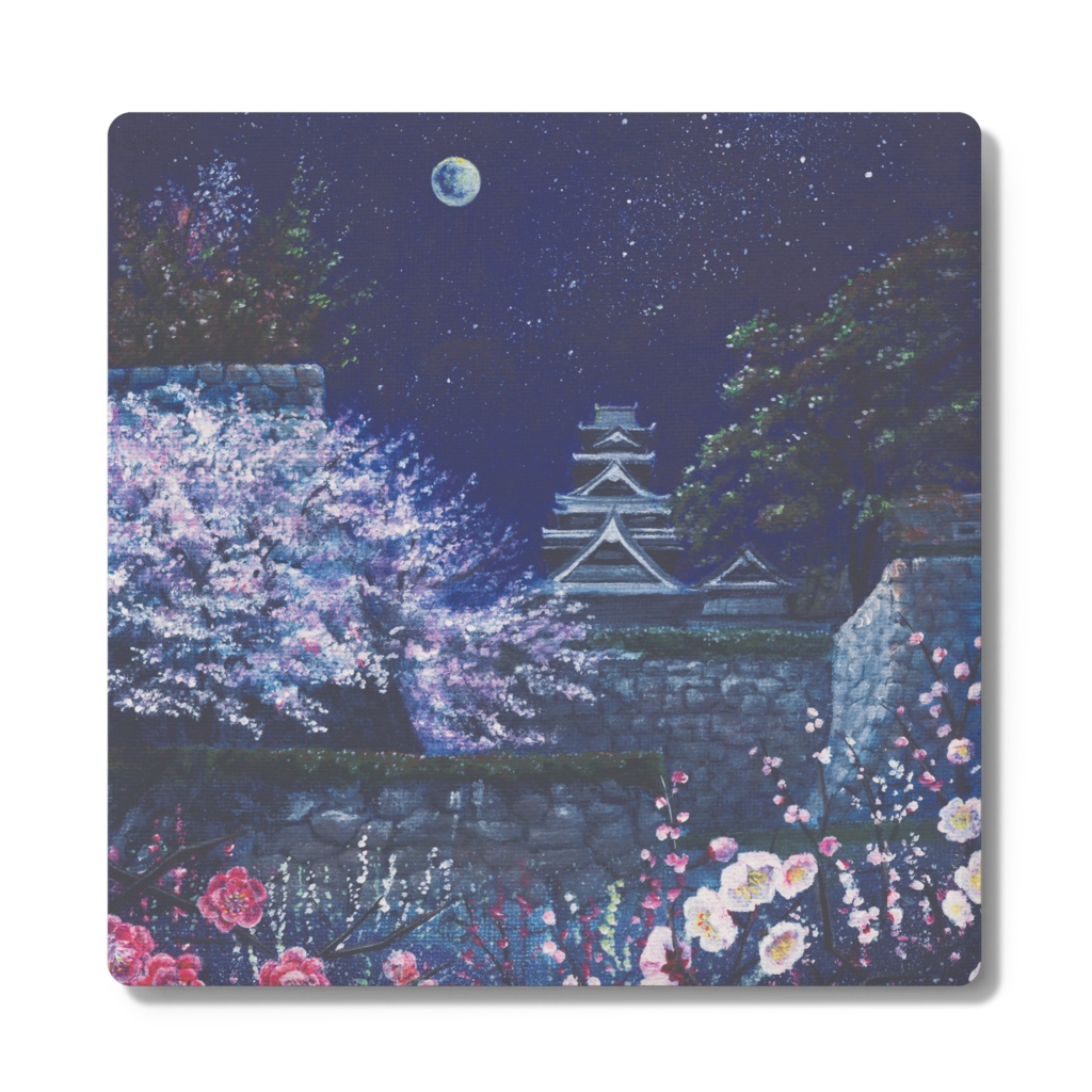 コースターとしても使えるミニ絵画 No.10