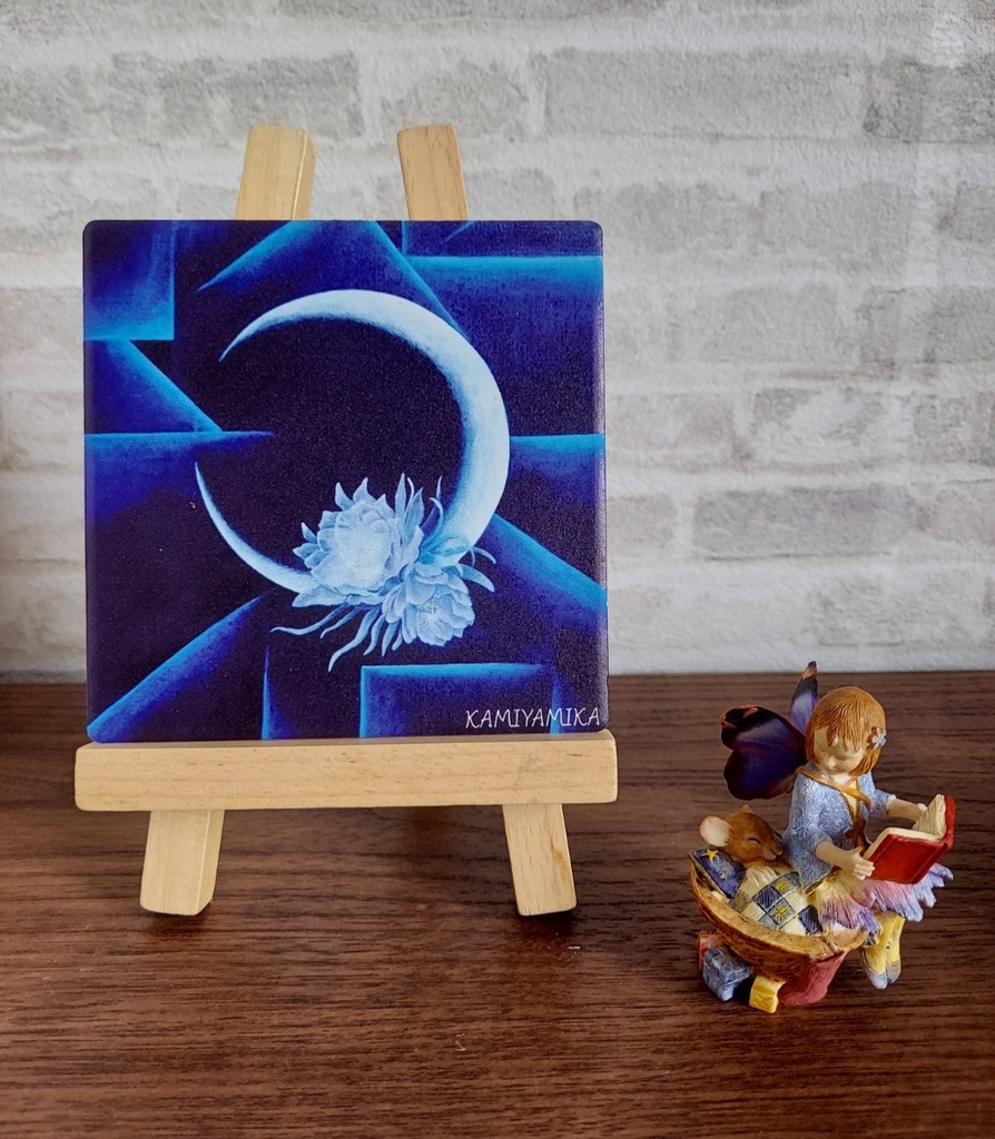 コースターとしても使えるミニ絵画 No.02