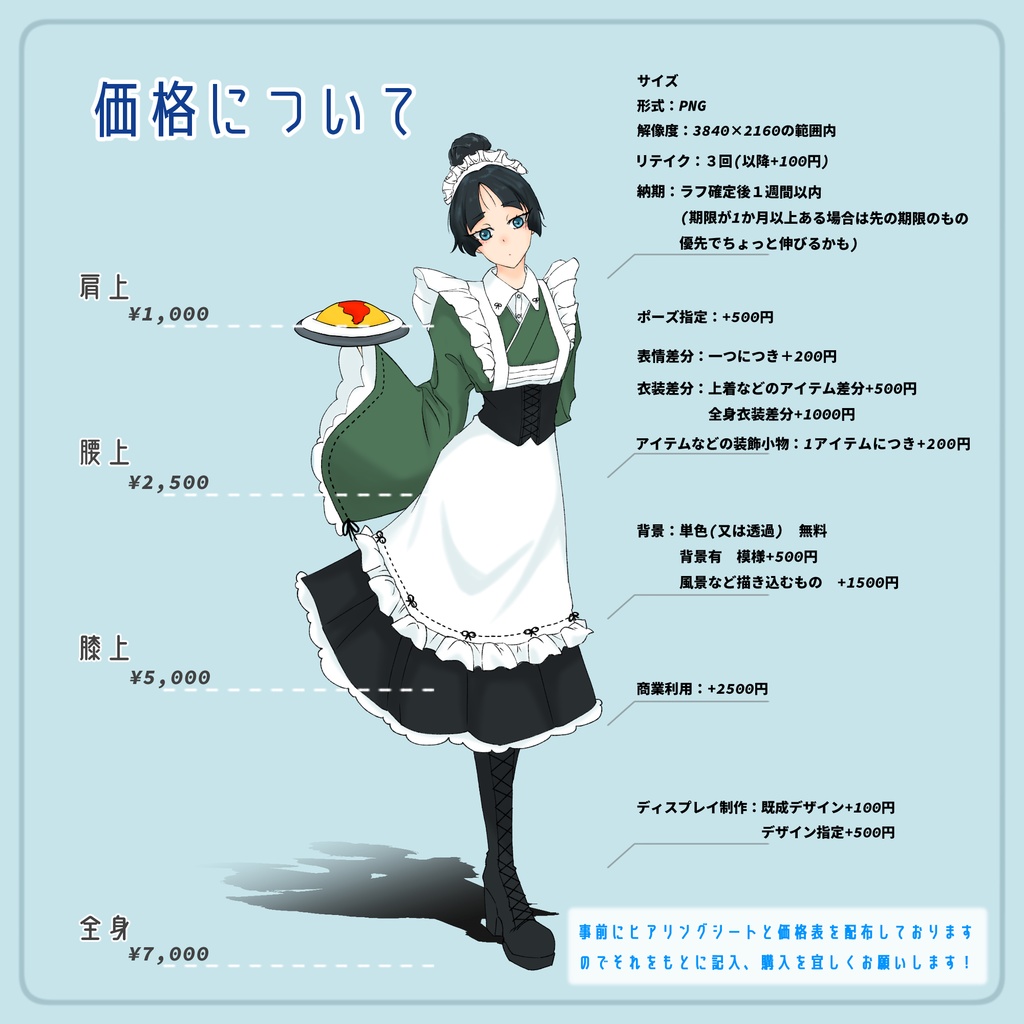 TRPG等 立ち絵制作