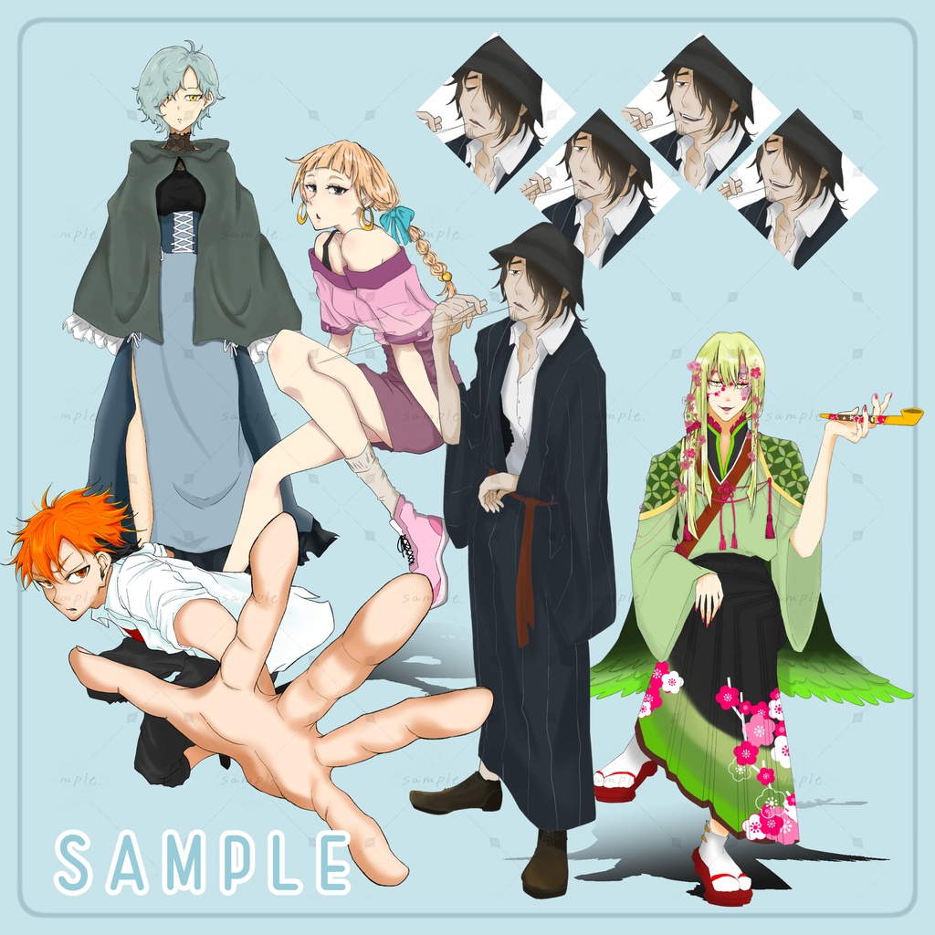 TRPG等 立ち絵制作