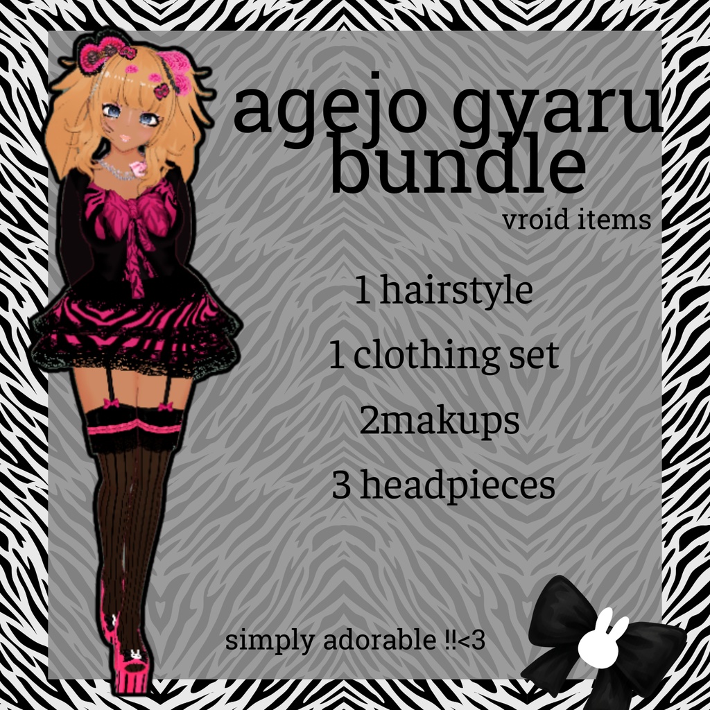 [Vroid] Agejo Gyaru Bundle 