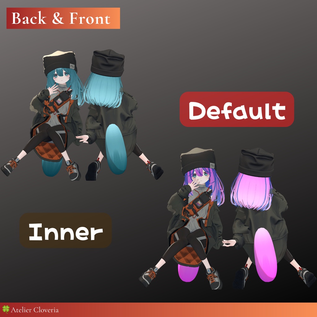 チェックするだけ魔法髪14色 +カスタムカラーツール【こごみ専用】