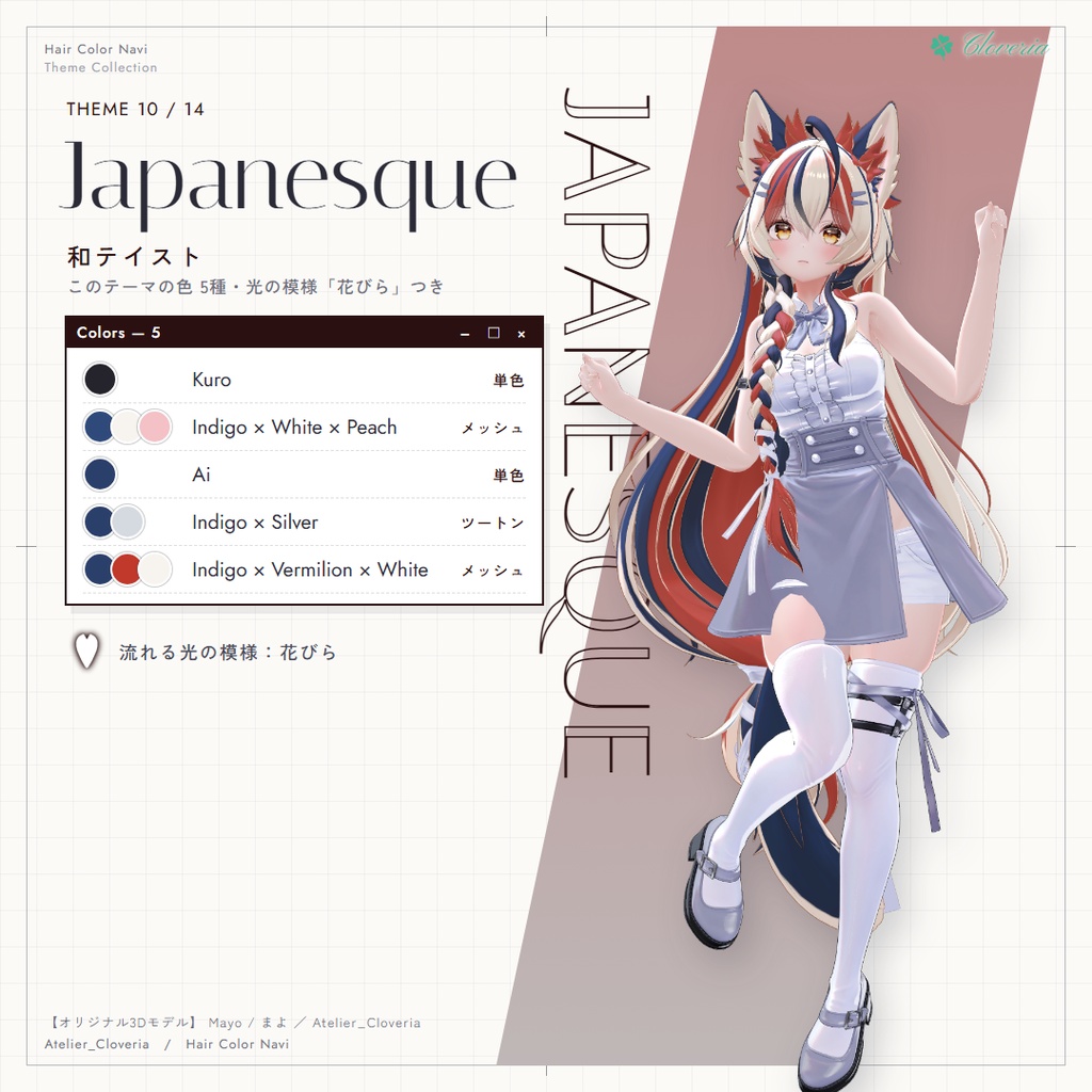 ポチッとするだけ!ヘアカラナビ【21アバター対応】