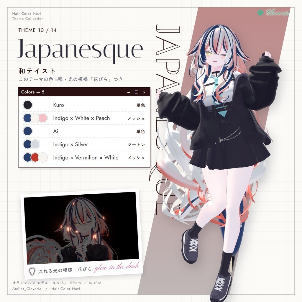 ポチッとするだけ!ヘアカラナビ86色+カスタムカラーツール【ルルネ専用】