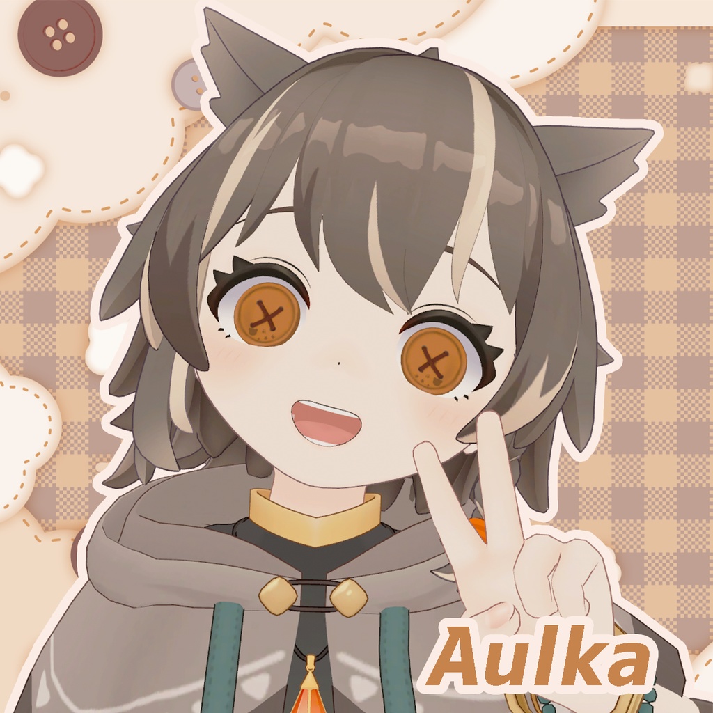 【20アバター対応】ぬいぐるみぼたん アイテクスチャ