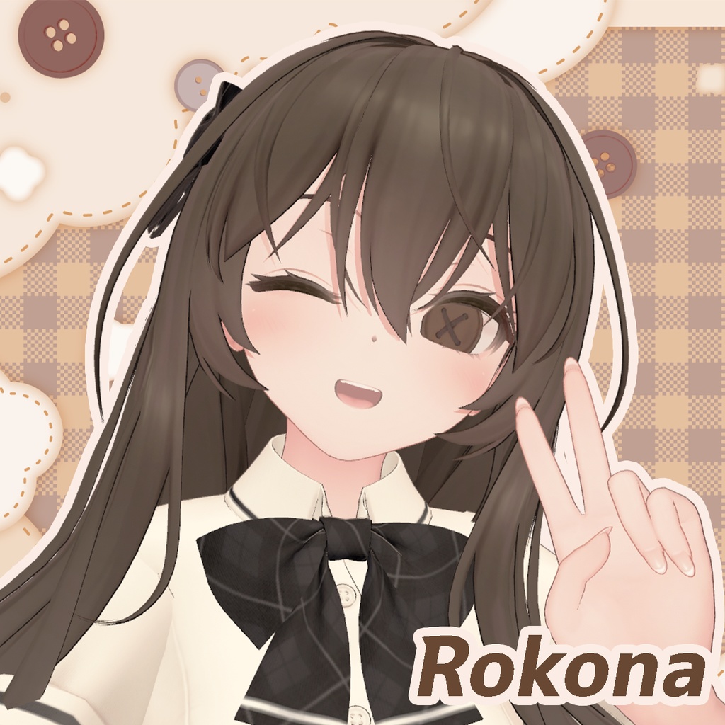 【20アバター対応】ぬいぐるみぼたん アイテクスチャ