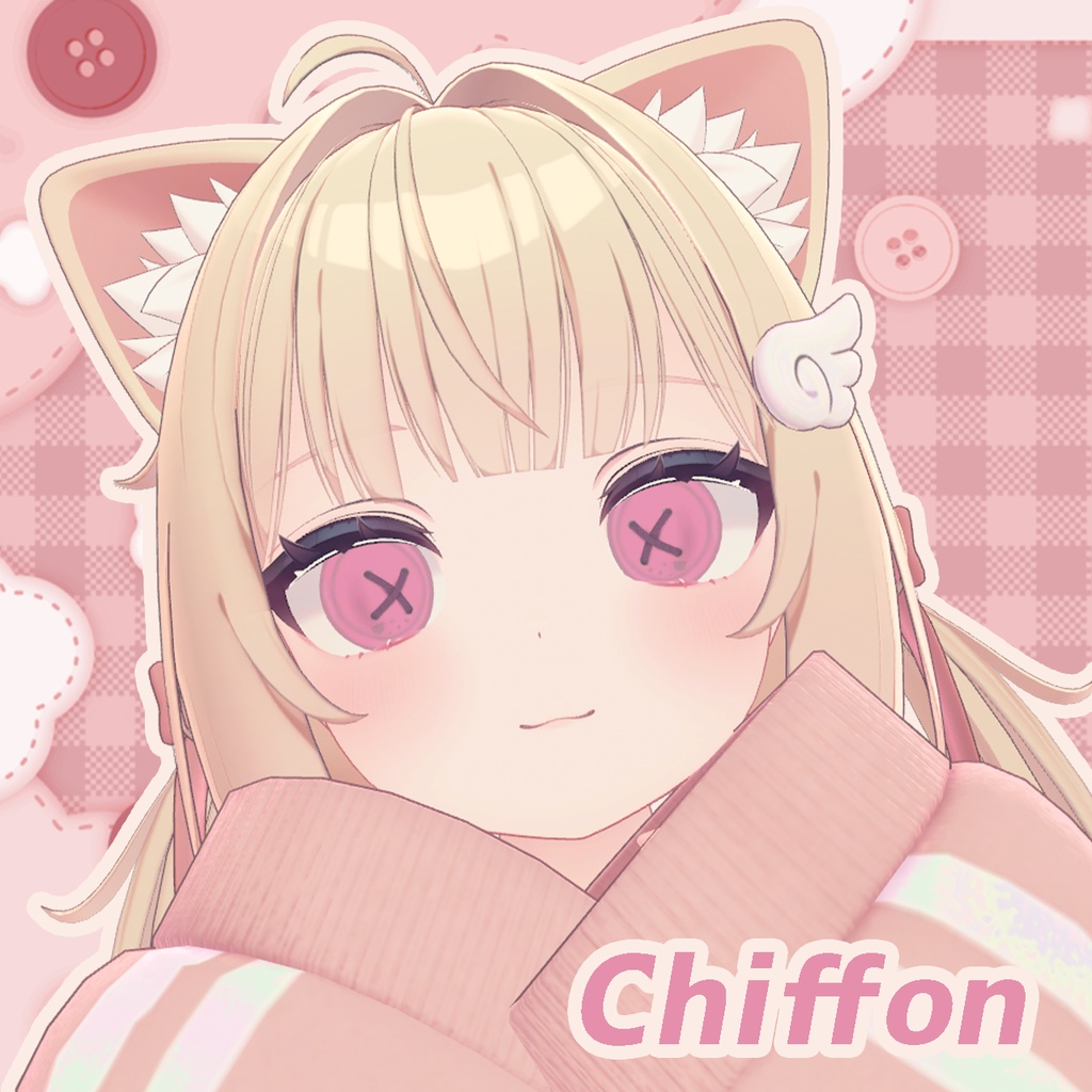 【20アバター対応】ぬいぐるみぼたん アイテクスチャ