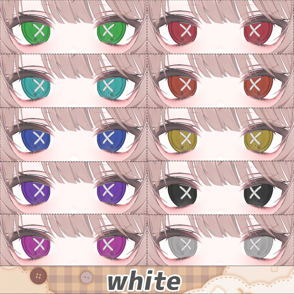 【20アバター対応】ぬいぐるみぼたん アイテクスチャ