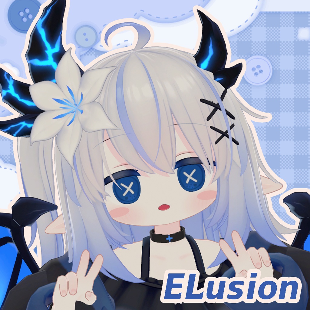 【20アバター対応】ぬいぐるみぼたん アイテクスチャ