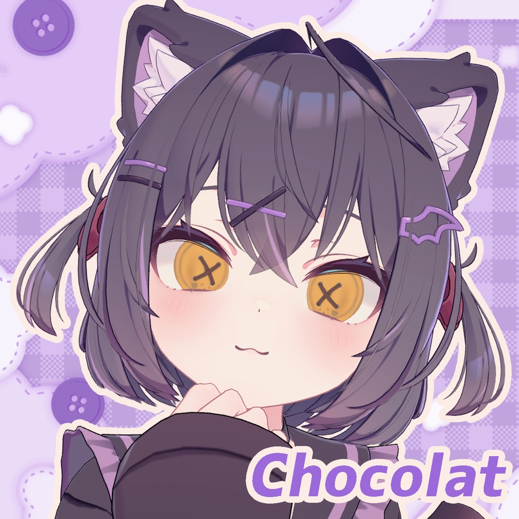 【20アバター対応】ぬいぐるみぼたん アイテクスチャ