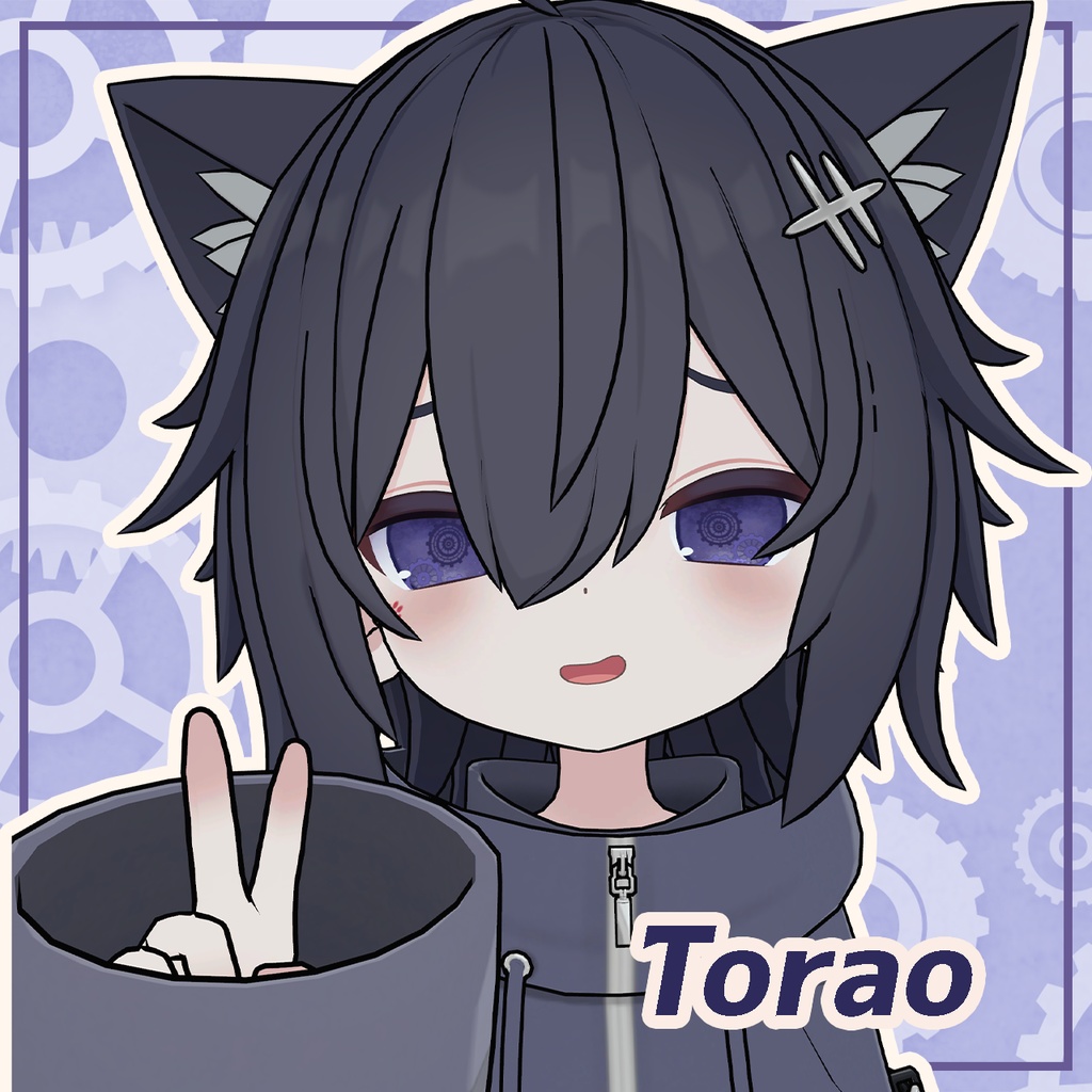 【20+1アバター対応】動く!?からくりはぐるま アイテクスチャ