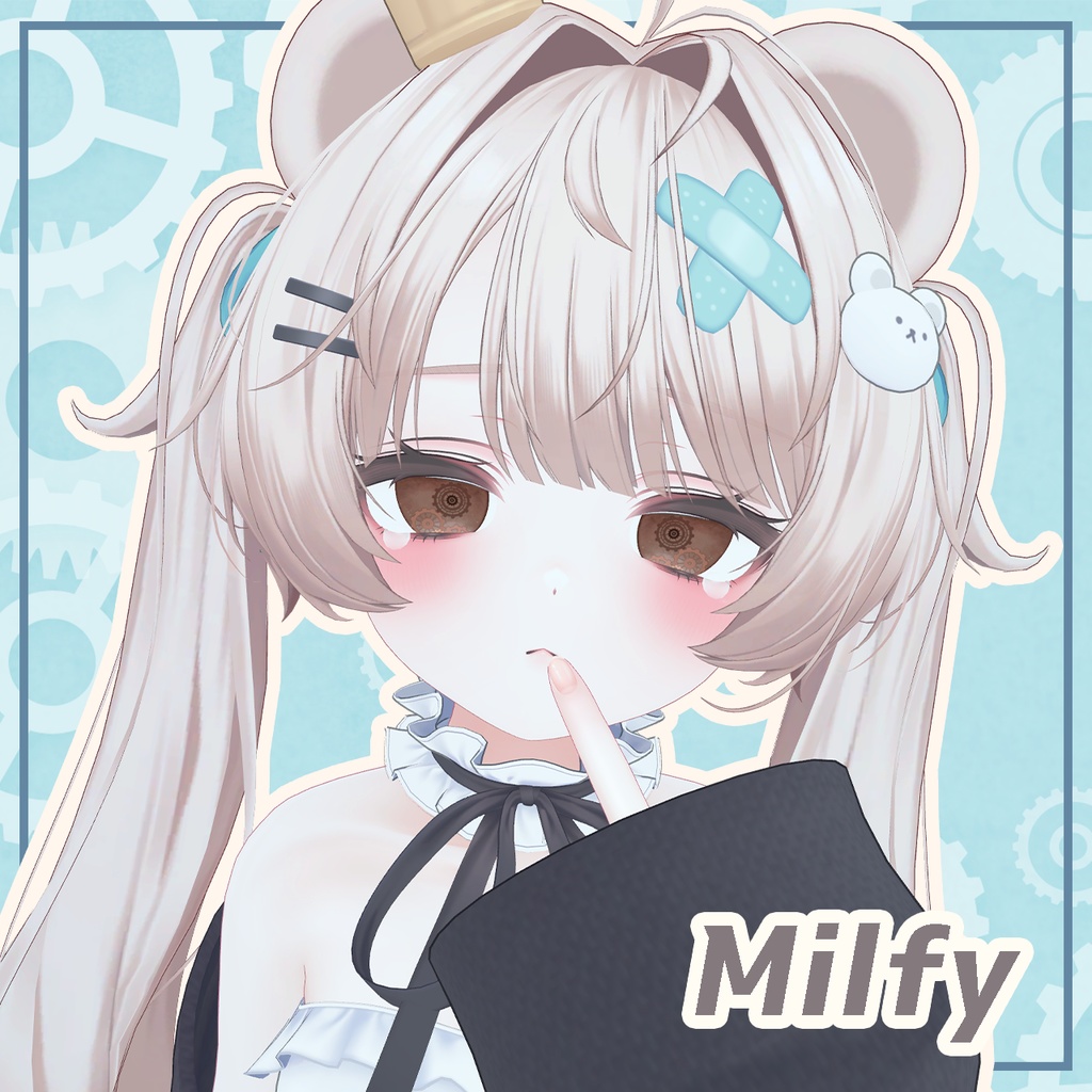 【20+1アバター対応】動く!?からくりはぐるま アイテクスチャ