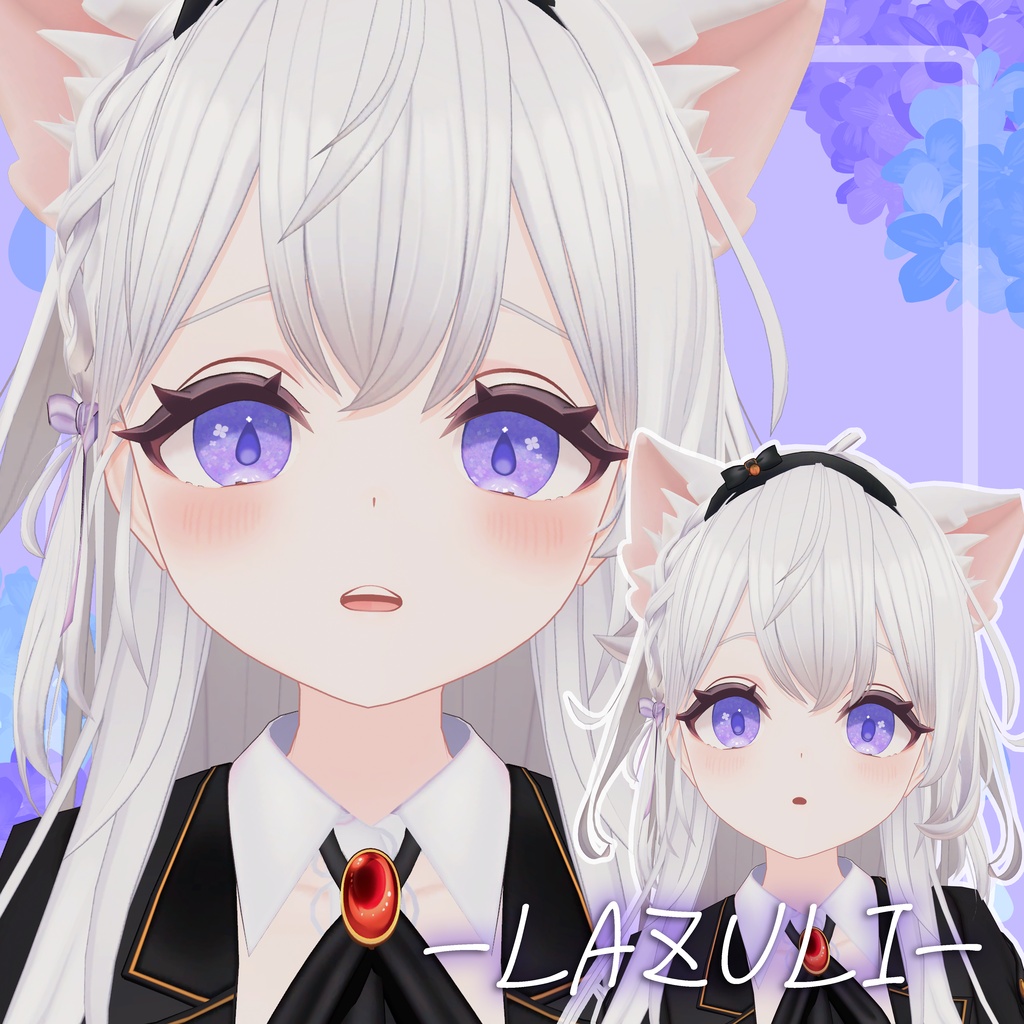 【27アバター対応】しずくあじさい アイテクスチャ