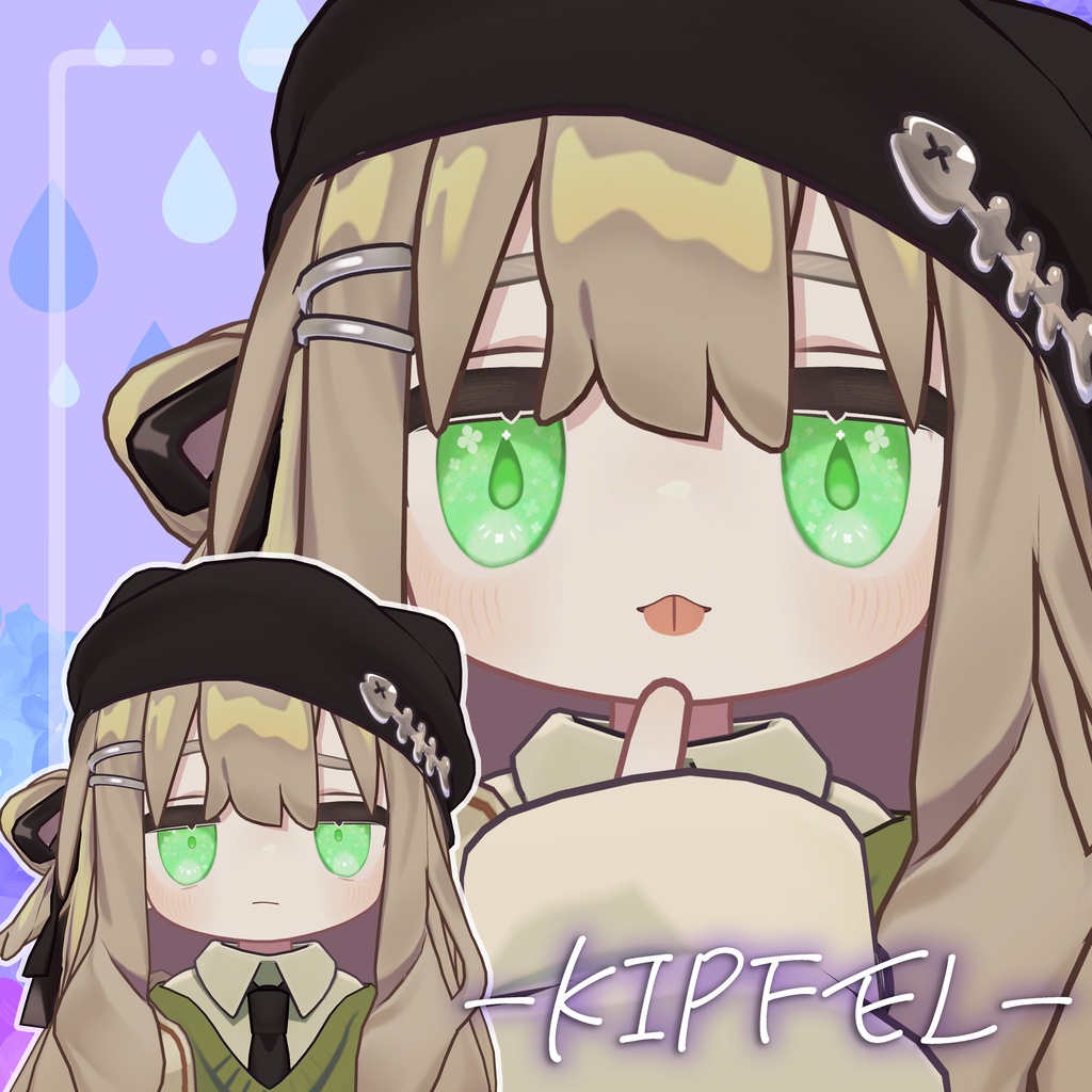 【27アバター対応】しずくあじさい アイテクスチャ