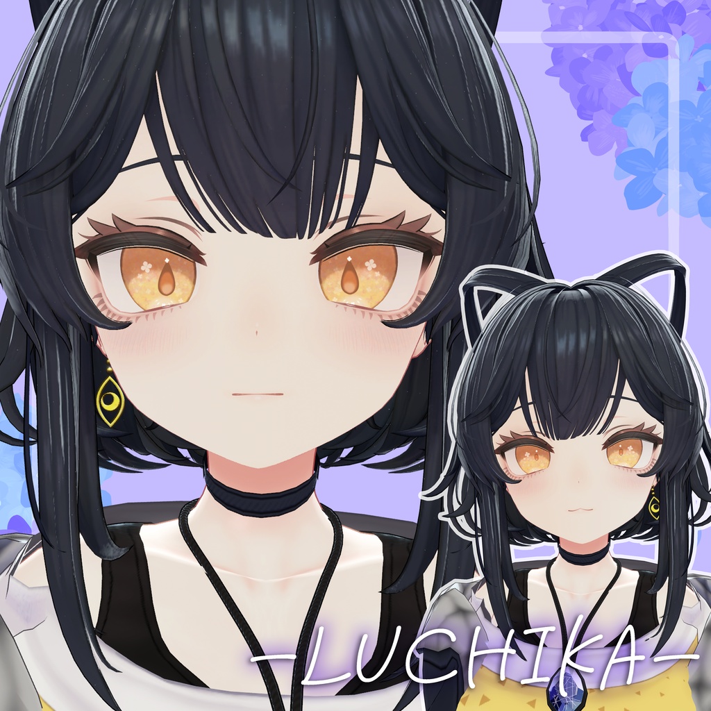 【27アバター対応】しずくあじさい アイテクスチャ