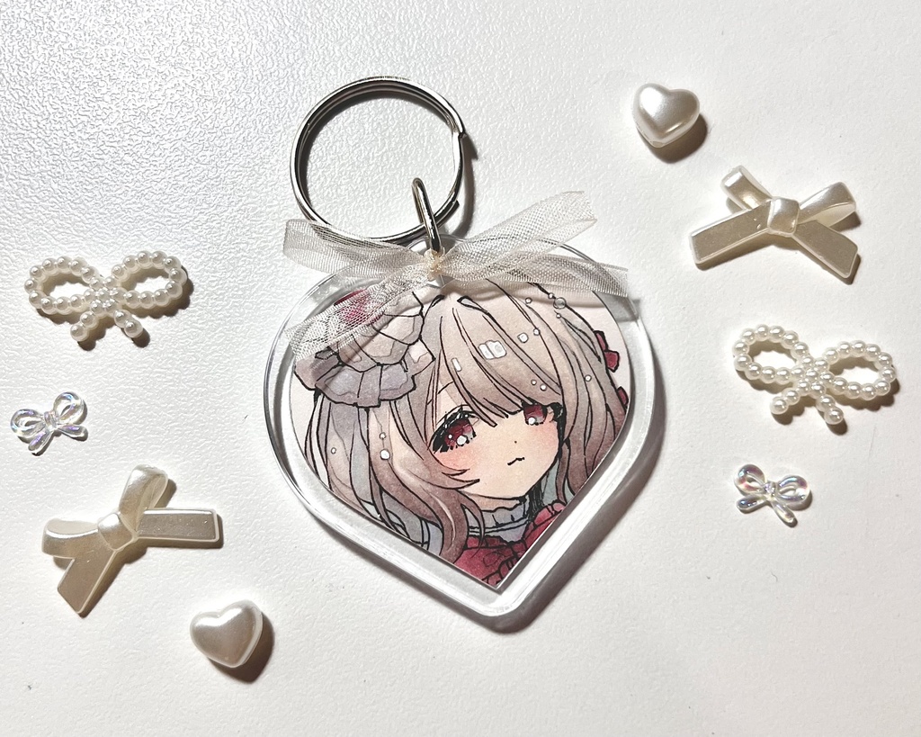 甘やかな少女たちの原画キーホルダー ⑦