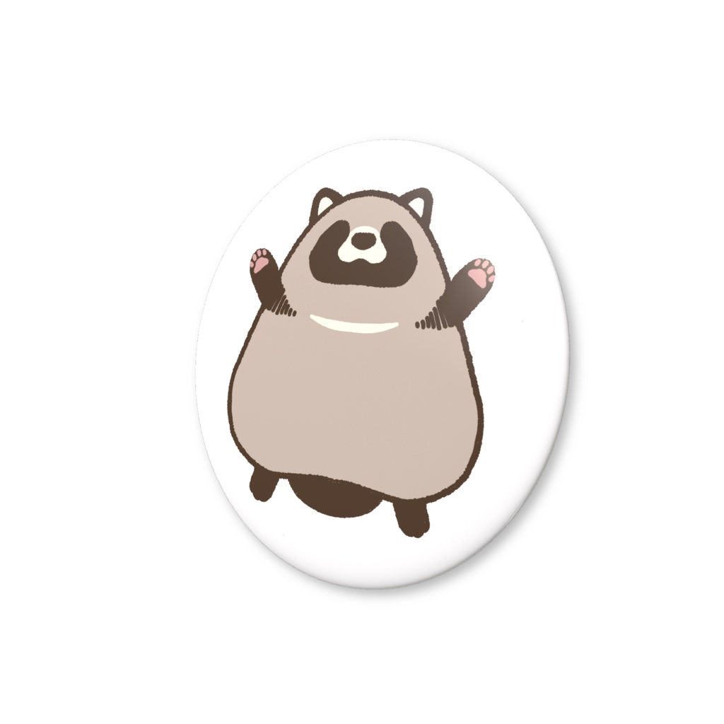 ばんざいたぬき(しろ)