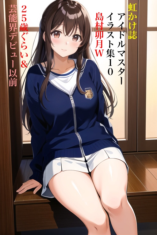 虹かけ誌 　アイドルマスター　イラスト集１０ 島村卯月W ２５歳ぐらい＆芸能界デビュー以前