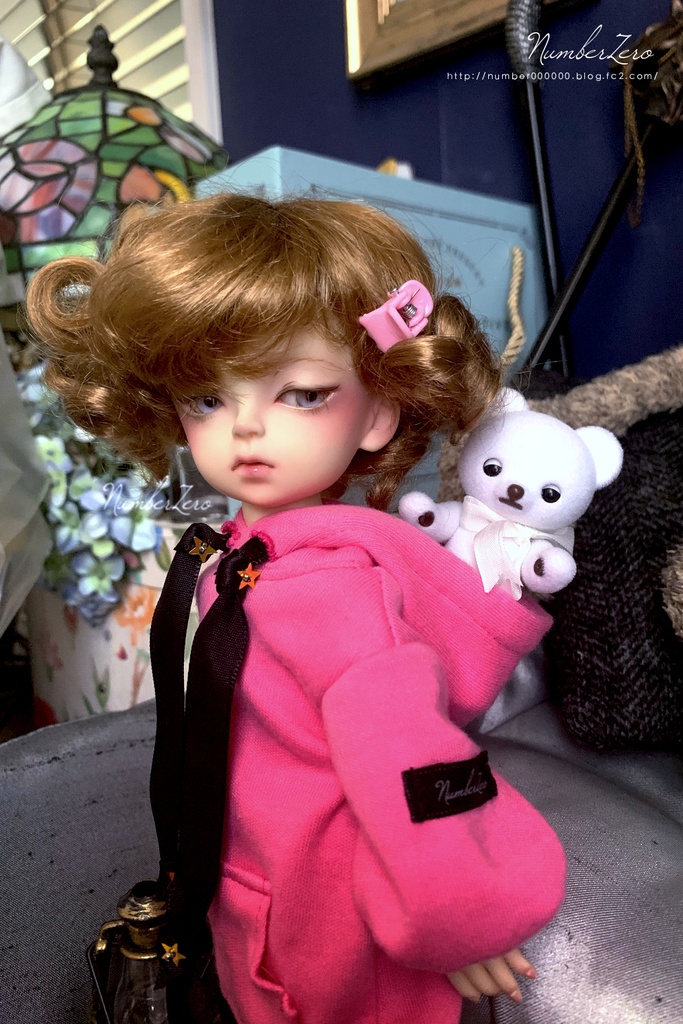 【25cmサイズ】カラーパーカーワンピース