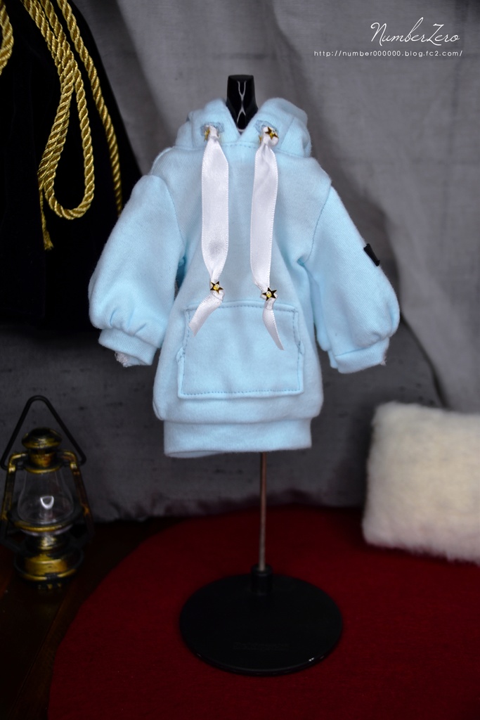 【25cmサイズ】カラーパーカーワンピース