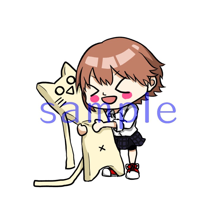 茜とにゃんこのアクリルキーホルダー