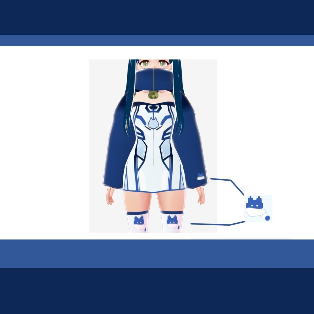 【サイバー猫柄】 ジャケット+ワンピースセット販売