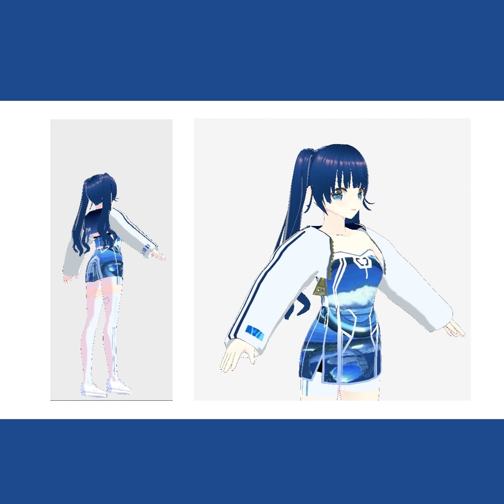 Y2K ワンピース+ジャケット+靴下